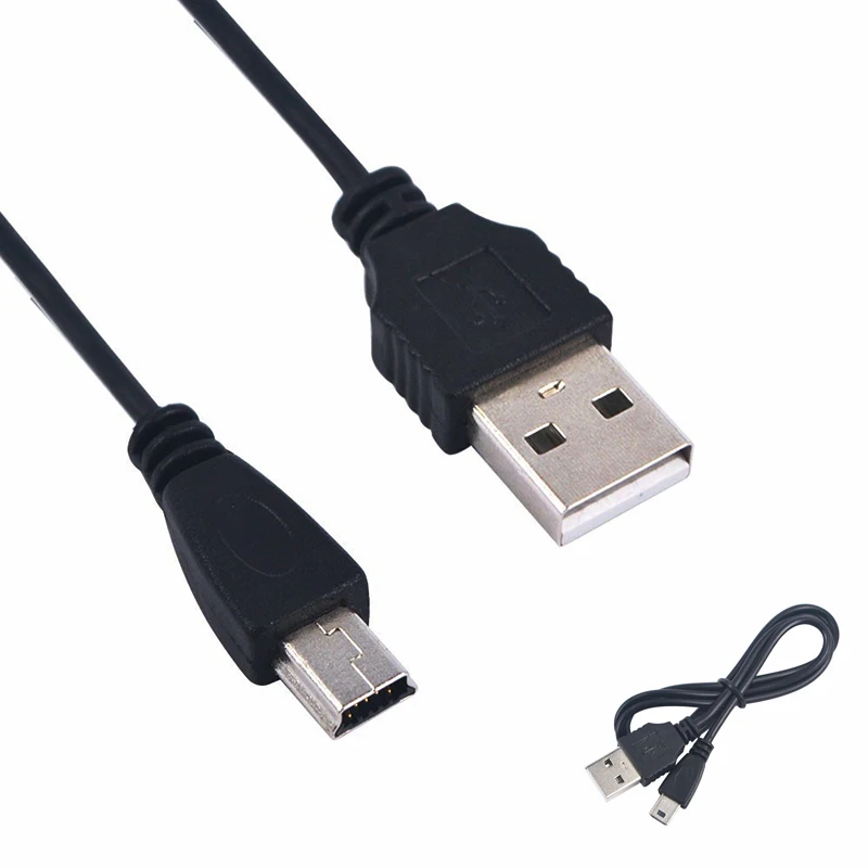 حار بيع 80 سنتيمتر USB 2.0 وذكر أن ميني 5 دبوس B شاحن بيانات كابل شحن سلك مهايئ 5TLR البسيطة USB محول ل MP3 MP4 لاعب