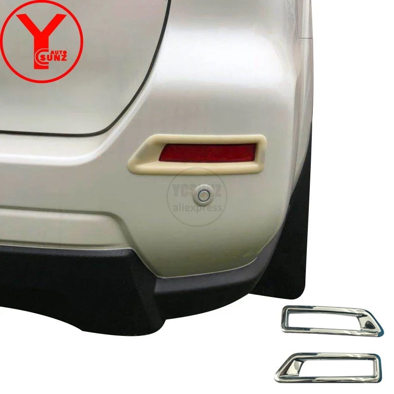

YCSUNZ ABS chrome rear fog light cover For nissan terra accessories 2018 car styling fog lamp parts For nissan terra 2018 2019