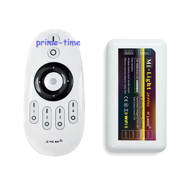 2.4G RF Wireless 4 Zone Touch Remote with DC12 24V 10A Mi.light RF