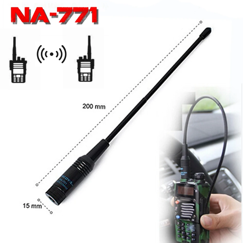 Для Baofeng/Kenwood для Нагоя NA-771 SMA-F портативная двухдиапазонная антенна NA771 SMA Женская