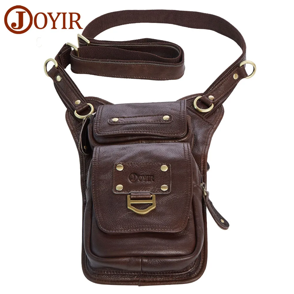 

JOYIR Genuine Leather Men Bag Messenger Bags Fashion Zipper Casual Flap Shoulder Bags for Men Crossbody Bag Leather Handbags New