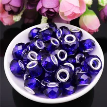 10Pcs Blue Mixed Color Silver 5mm Big Hole Crystal Murano Spacer Glass Beads fit for Pandora Charm Bracelet for Jewelry Making 10Pcs Blue Mixed Color Silver 5mm Big Hole Crystal Murano Spacer Glass Beads fit for Pandora Charm Bracelet for Jewelry Making