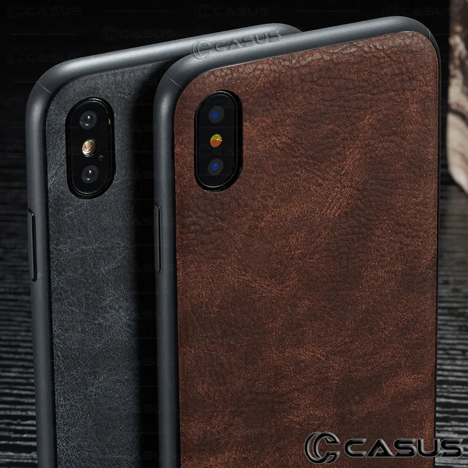 

For iPhone XS Max XR X Case Luxury Leather Back Thin Slim Hard Skin Case For iPhone XS Max XR Cover For iPhone 7 8 6s Plus Case