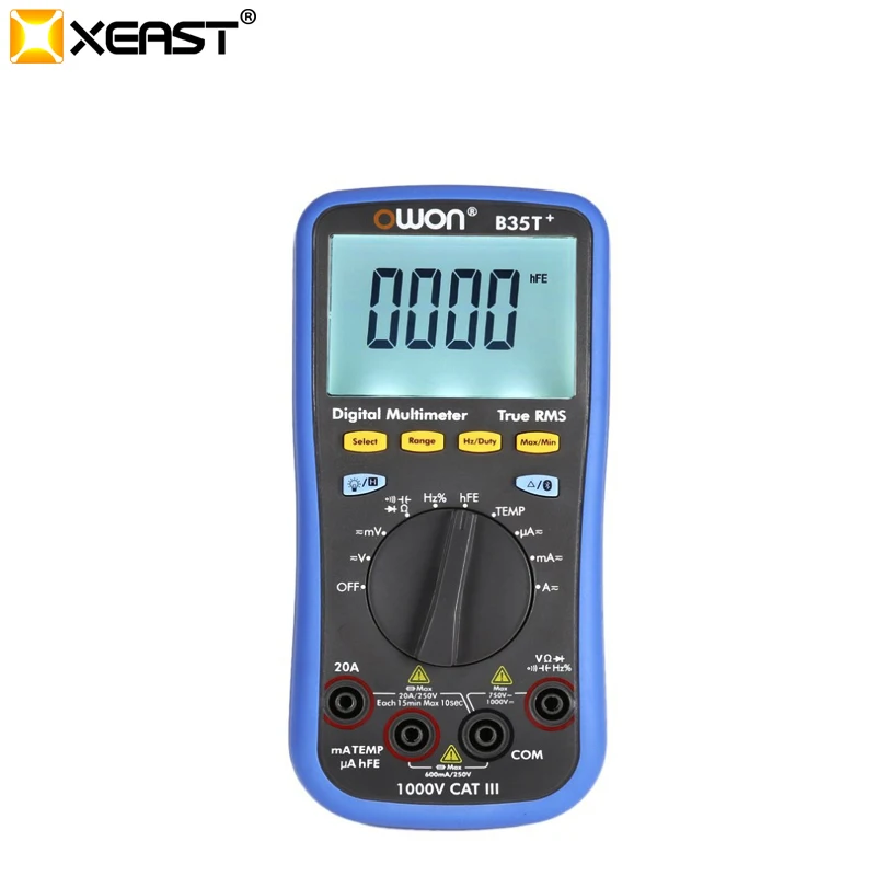 OWON B35T+ multimeter with True RMS measurement, Bluetooth BLE 4.0