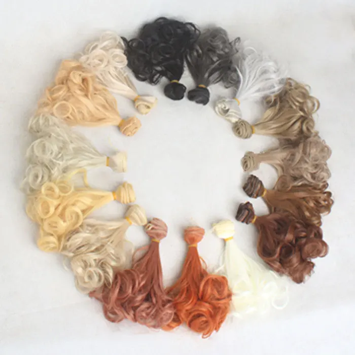 

15*100cm BJD Doll Curl Hair High Temperature Big Wave Hair for Dolls Accessories for Handmade Doll Kids Toys Children Gift