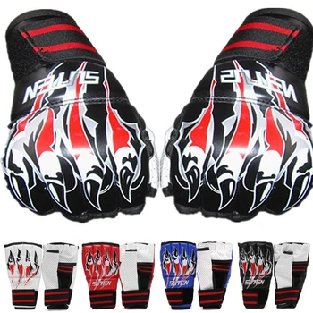 

Half-finger Boxing Gloves Sandbag Training MMA Fighting Sparring Combat Gloves High Quality Fuax Leather