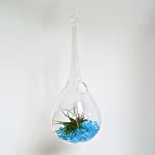 Прозрачная стеклянная ваза коническая бутылка подвесной сад стиль аксессуары для дома