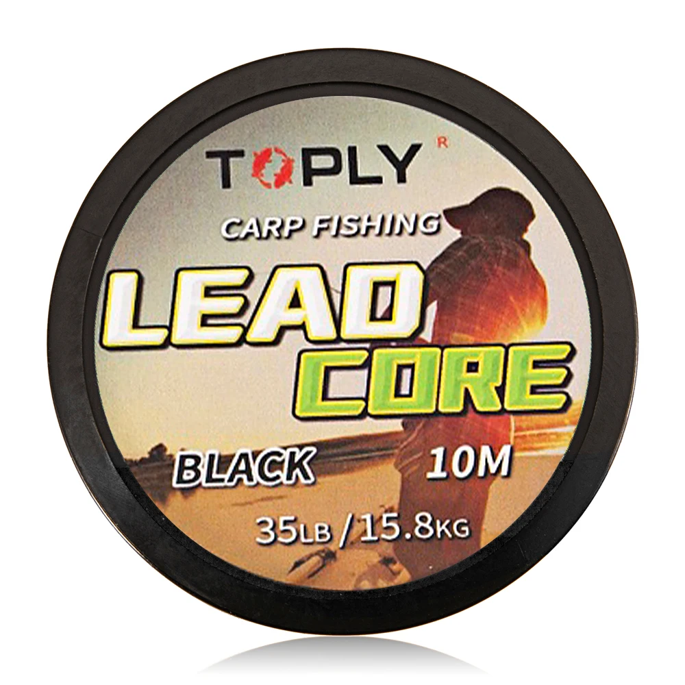 Рыболовная леска Toply, 10 м, леска Leadcore, плетеная Троллинг, леска для ловли карпа, Полиэтиленовая леска, 25 фунтов/35 фунтов/45 фунтов/60 фунтов для рыбалки - Цвет: 35LB