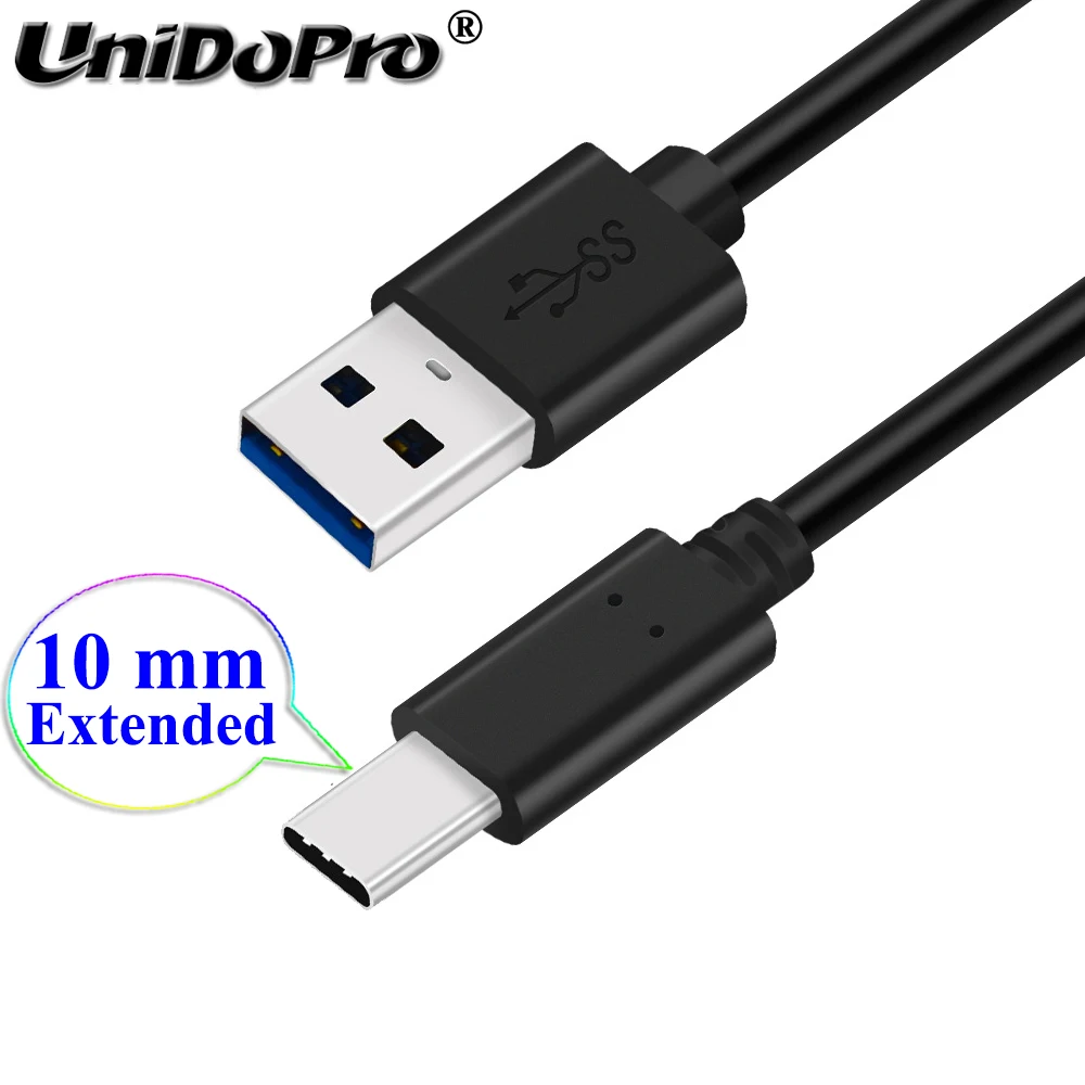 

Unidopro Special 10mm Extended Cord USB 3.0 - Type C Fast Charger Cable for Realme X Master Edition , X RMX1901 Charging Cables