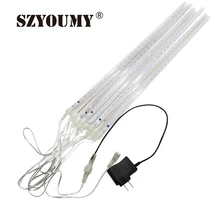 SZYOUMY многоцветный светодиодный Метеоритный дождь трубы AC100-240V светодиодный Рождественский свет Свадебная вечеринка сад Рождественская гирлянда свет открытый