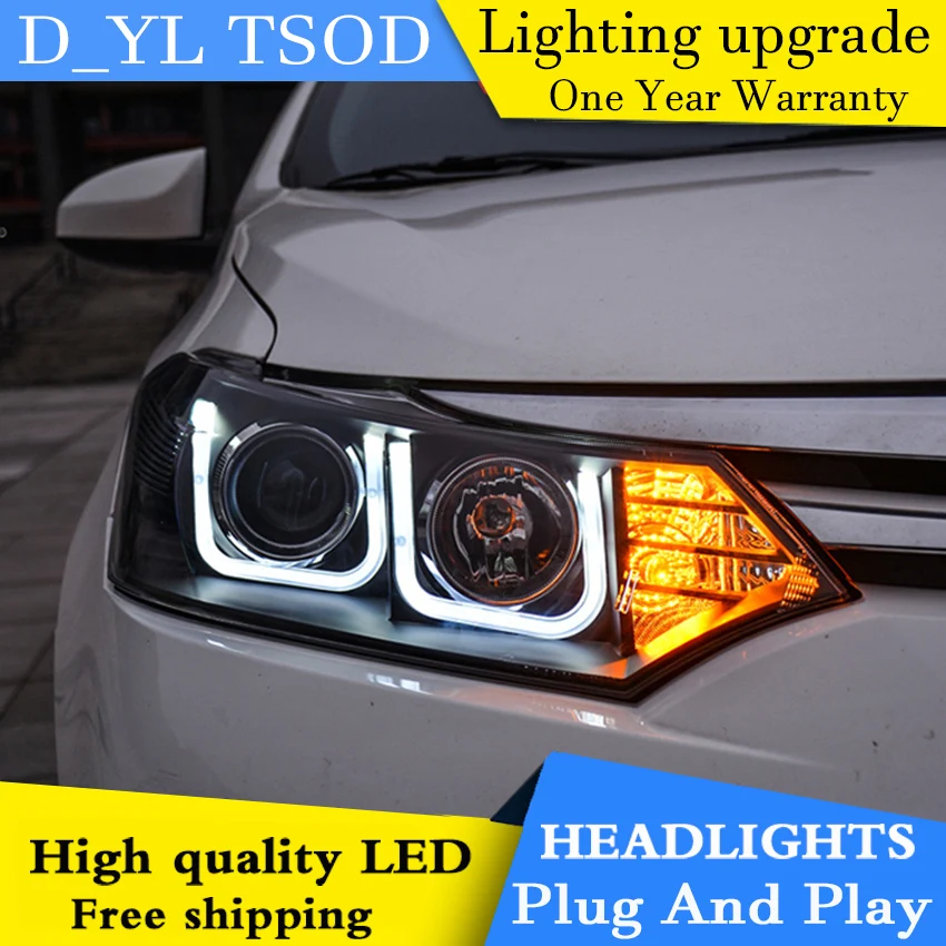 Car Styling Headlights for Toyota Vios 2014 2016 LED Headlight for Vios Head Lamp LED Daytime