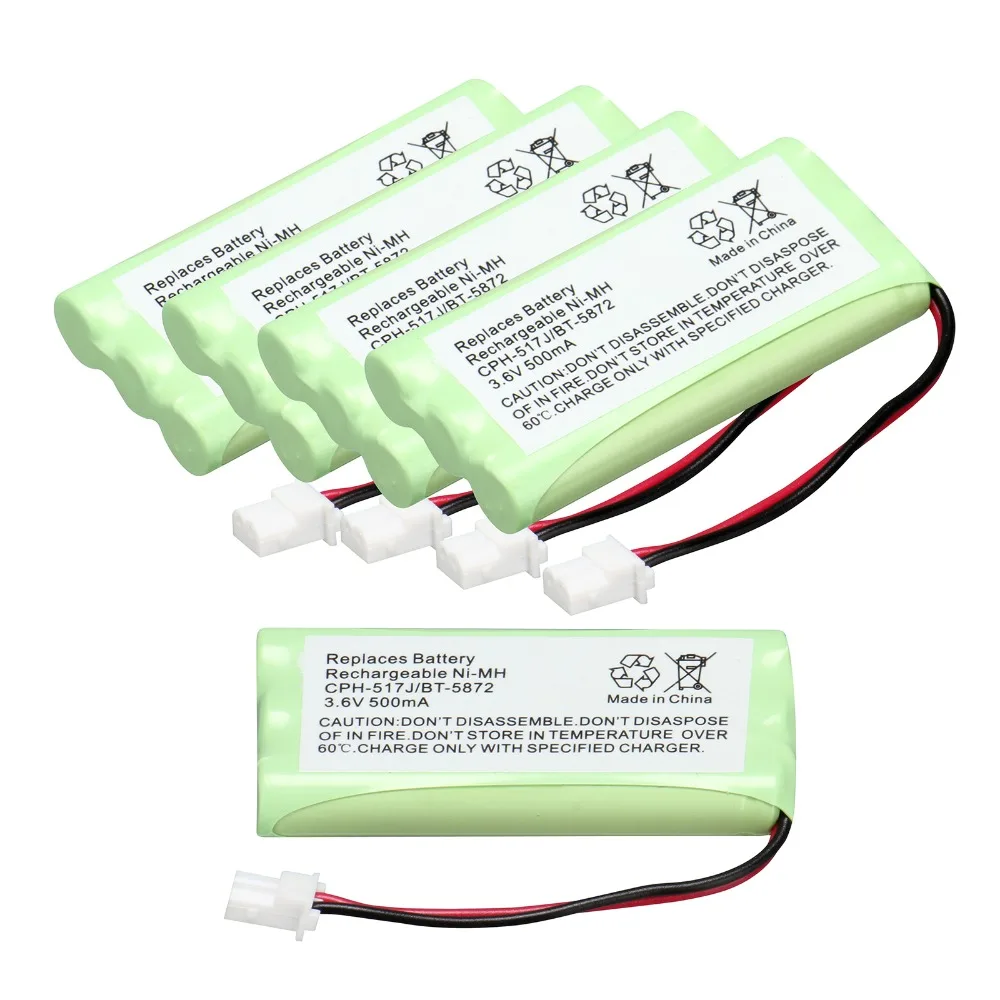 new arrival 5 pack walkie talkie battery 3.6 V 500 mAh Home Phone
