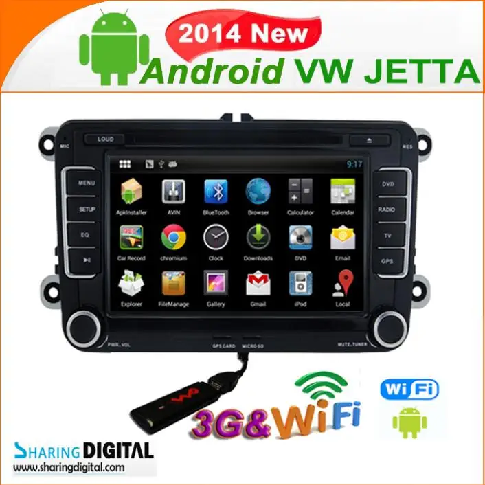 sharing digital 2014 promotion Android WIFI 3G VW JETTA 2008-2011 car DVD player for 1080P high resolution VWM-7698GDA | Автомобили и