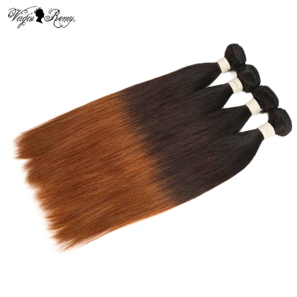 Queen Virgin Remy Ombre Brazilian Straight Hair T1B/4/30 Human Hair Weave Bundles Deal 3 Tone Color 10-20 Inch Weft Extensions Queen Virgin Remy Ombre Brazilian Straight Hair T1B/4/30 Human Hair Weave Bundles Deal 3 Tone Color 10-20 Inch Weft Extensions