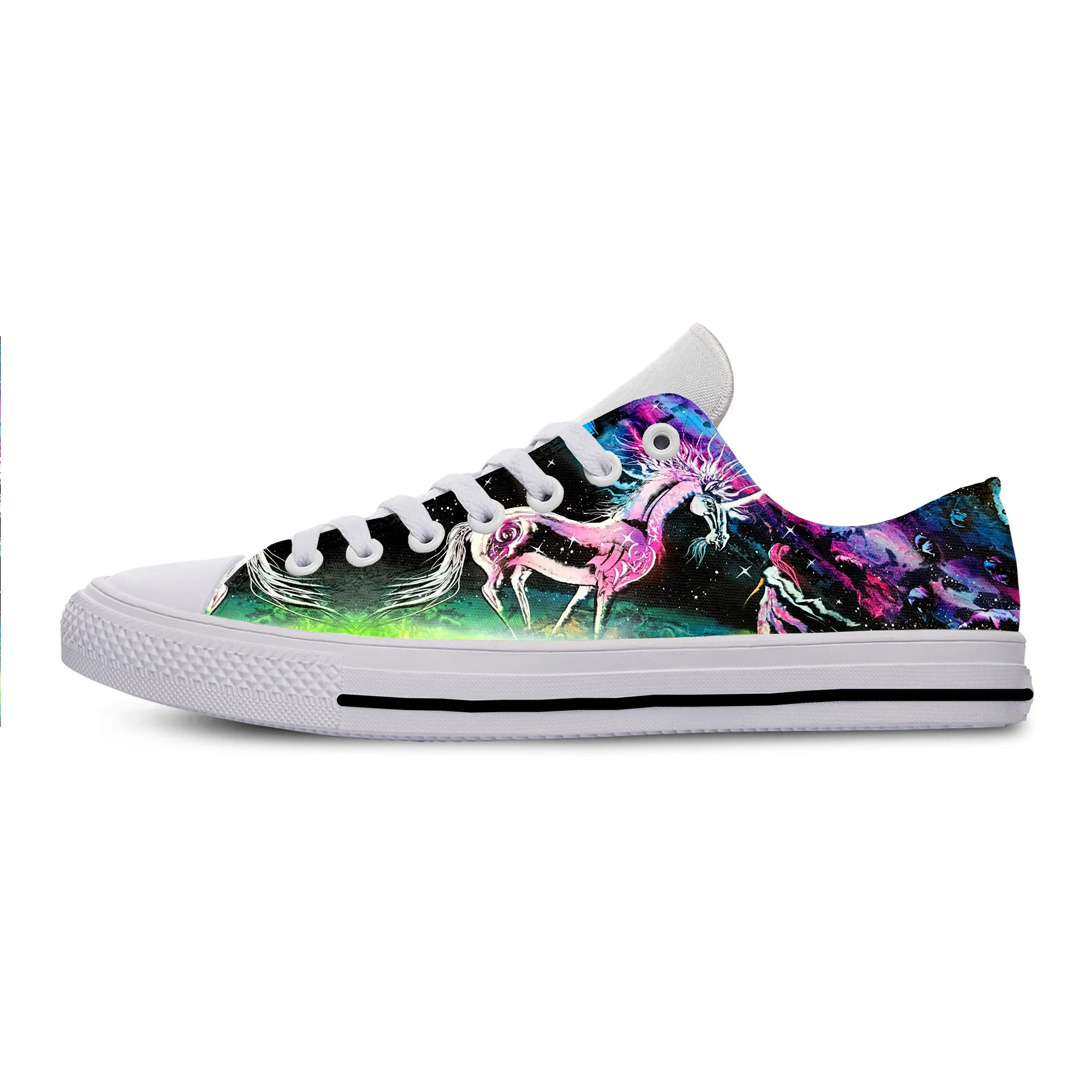 

2019 New Brand Summer Autumn Winter Women/Men Unicorn 3D Printed Cartoon Lightweight Casual Shoes