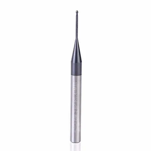 Cortador de Corte Ferramentas de Corte Gm 2bp R1.0 r2.5 2 Flautas Bola Nariz Carbide End Moinho Long Neck Curto Borda Revestida Fresagem Cnc
