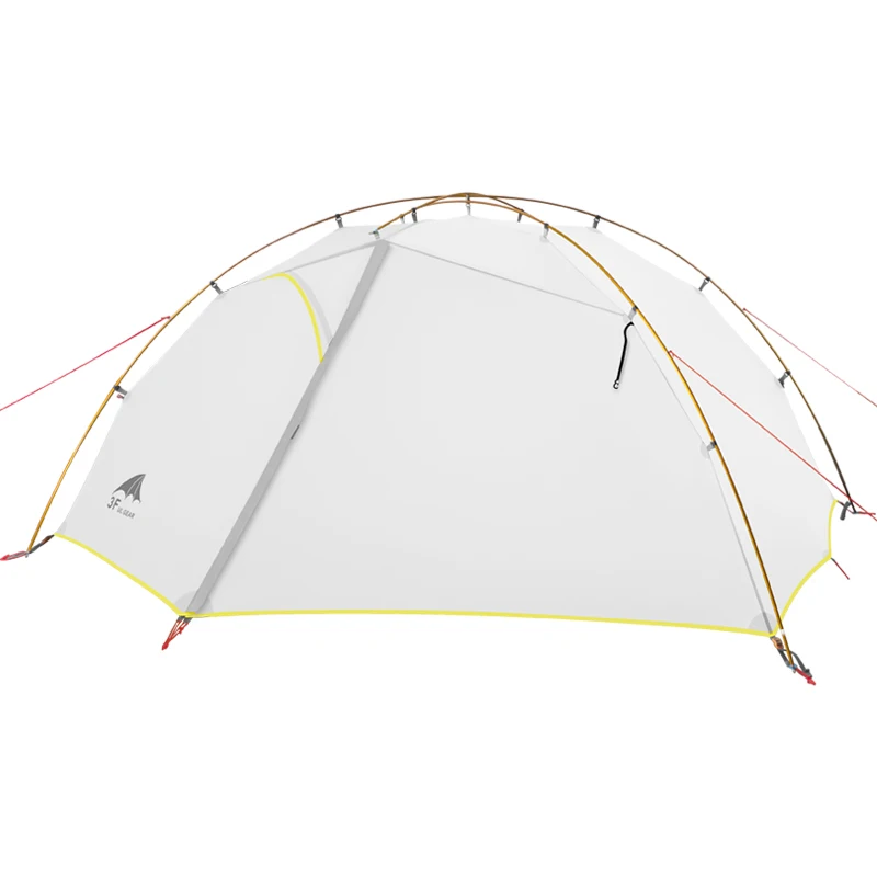 3F UL шестерни зеленый и белый 3 палатка для кемпинга сезонная 15D нейлон Fabic двухслойная водостойкая палатка для 2 человек