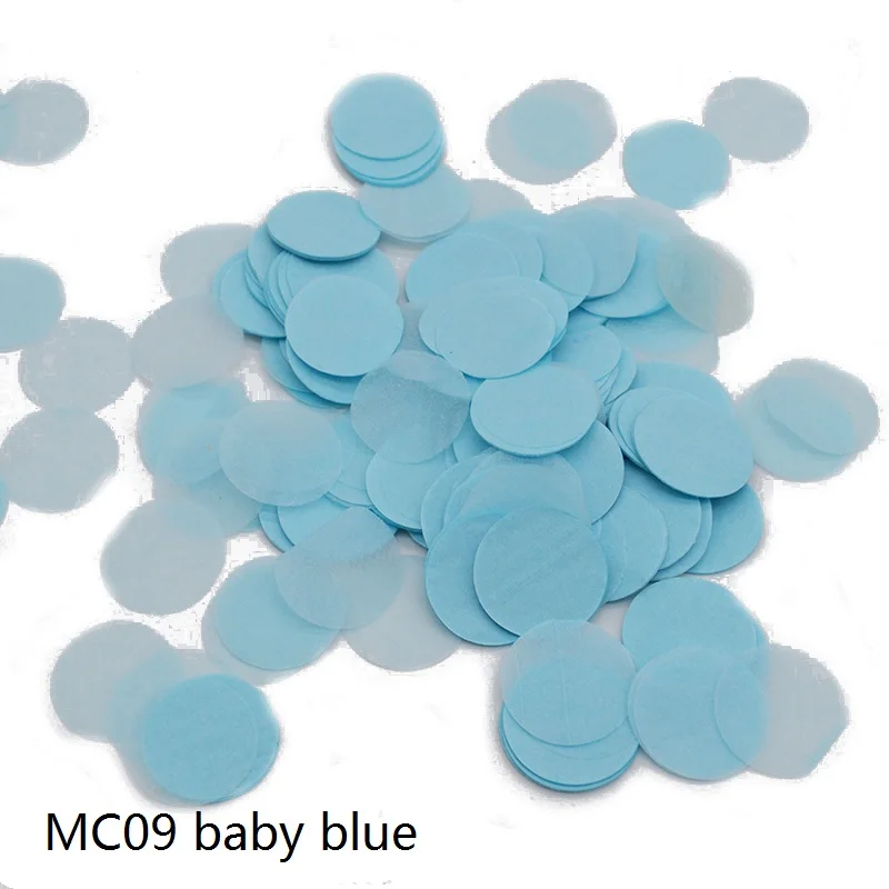 1000 шт Круглые разбрызгиватели конфетти из папиросной бумаги Boda день рождения свадьбы украшение стола Pinata воздушные шары наполнители - Цвет: Baby blue