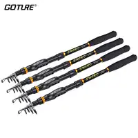 Goture sword 2.1M-3.6M Telescopic Fishing Rod Spinning Rod Power M/MH Contracted Length 49-68cm Carbon Fiber Fishing Pole
