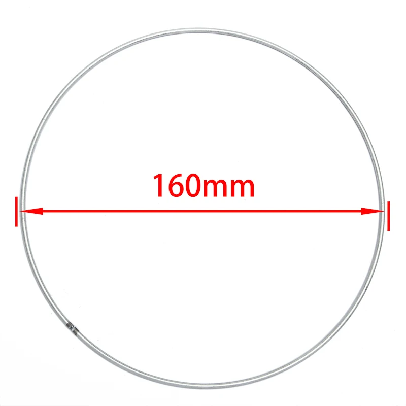 BASEHOME 10 шт 100-400 мм большой размер мечта ловить круг кольца находки Висячие Круглые Железные круги соединитель индийская Сеть Ювелирные изделия DIY - Цвет: 160mm