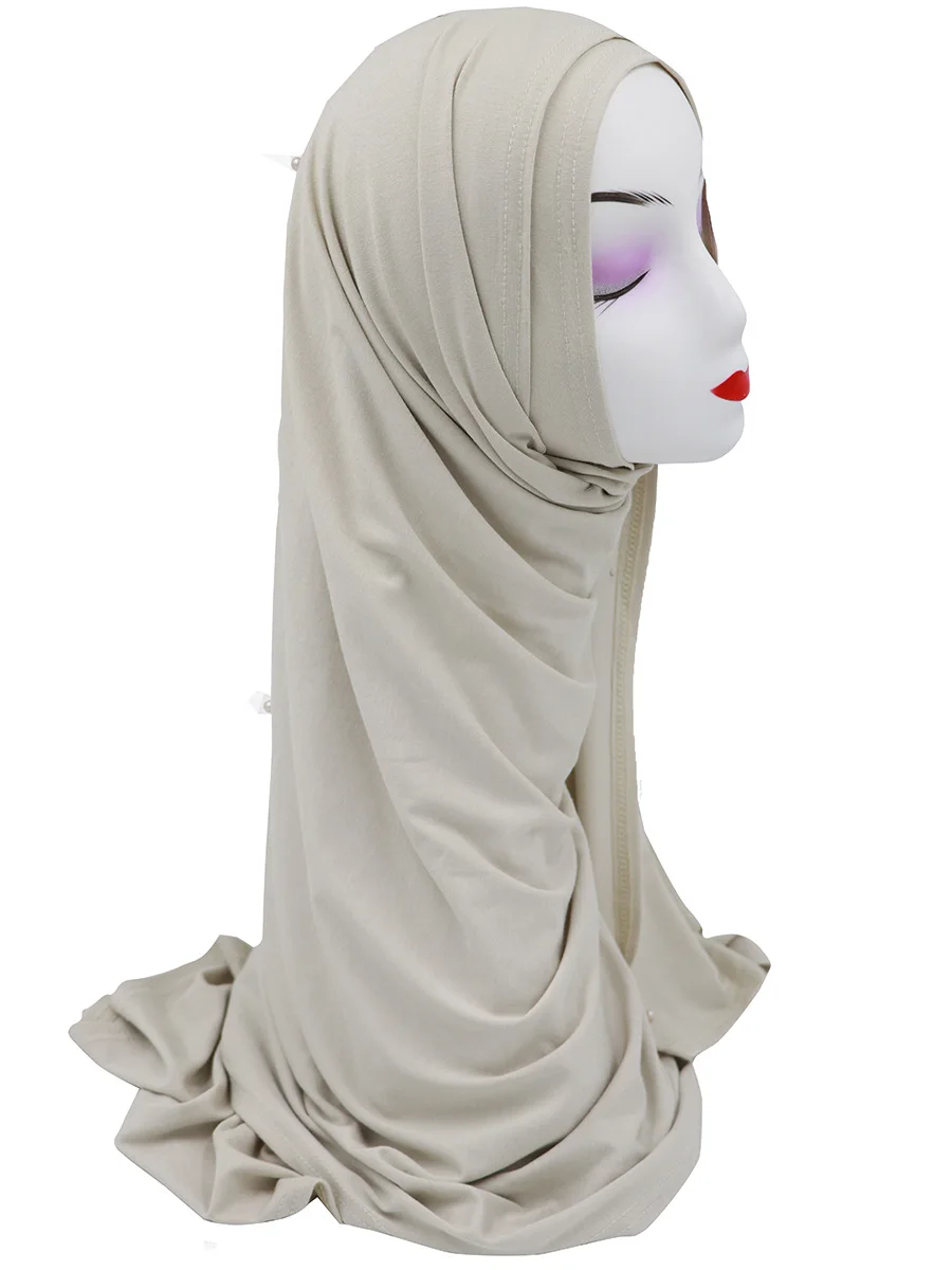 Можно выбрать цвет s красивый однотонный модальный мусульманский шарф исламский платок 170 см