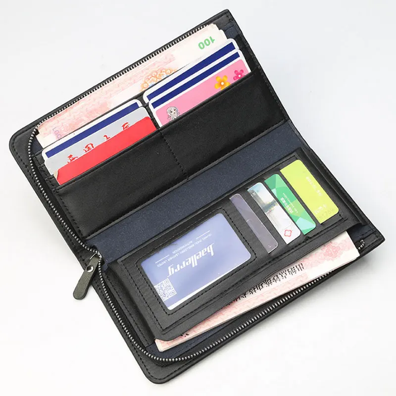 Cellphone Wallet Original Purse Coin-Pocket Mobile Foldable Long-Zipper Men Vintage New Cellphone Wallet Original Purse Coin-Pocket Mobile Foldable Long-Zipper Men Vintage New
