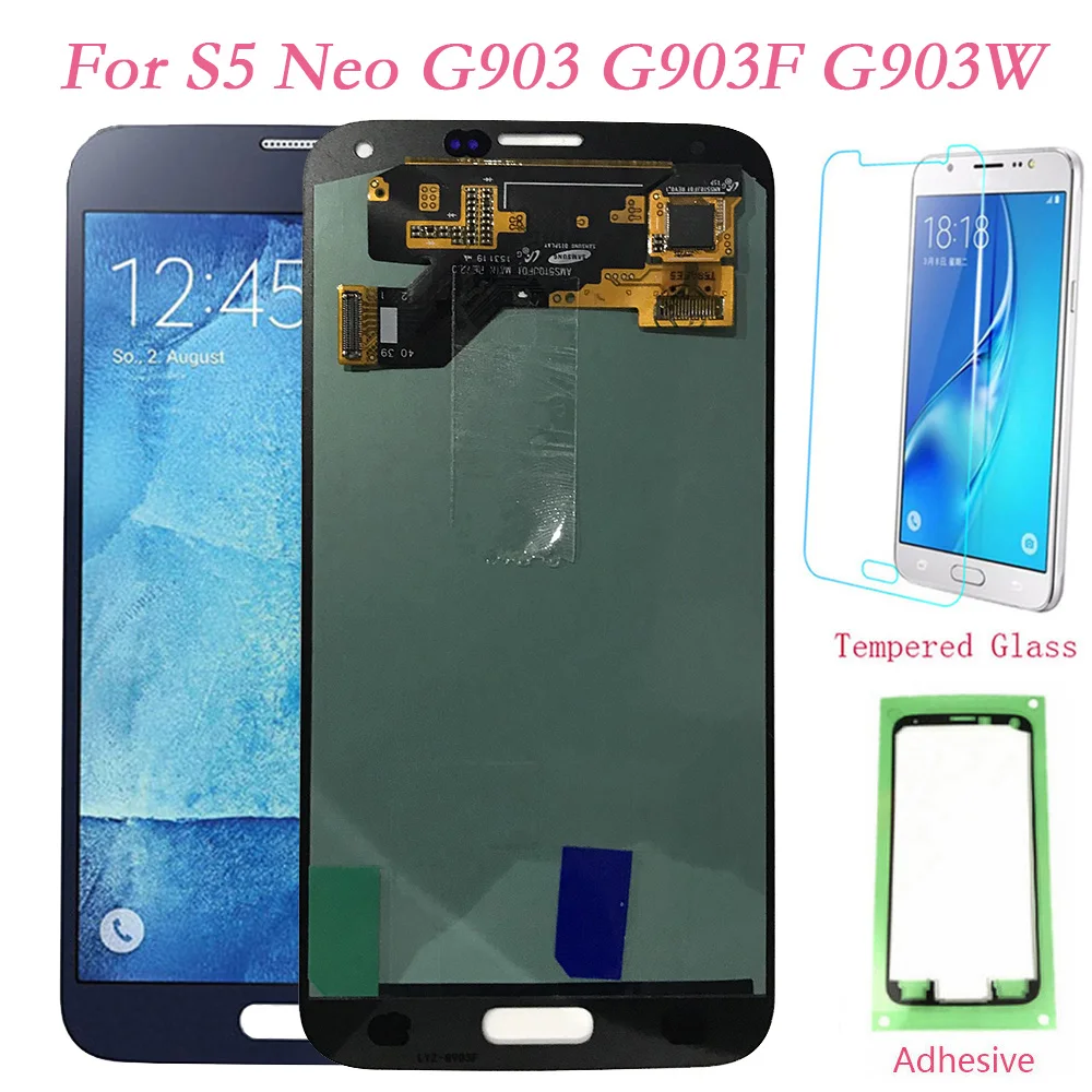 

Test LCD Screen For Samsung Galaxy S5 NEO G903 AMOLED Touch Screen Digitizer LCD Display For Samsung G903F G903W S5 Neo Assembly