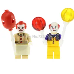 Одна распродажа фильм клоун Pennywise рисунок набор Стивен Кинг это Джокер строительные Конструкторы модель наборы Кирпичи Игрушка