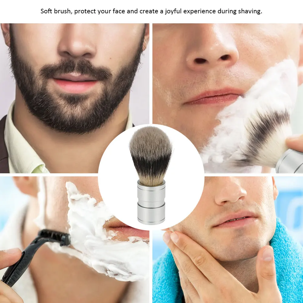 Msmask черный Professional Барсук кисточки для бритья алюминий Ручка Кисть для усов для мужчин Очищение Парикмахерская