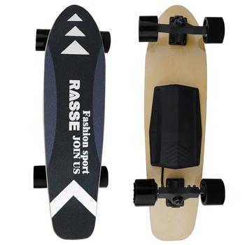 

New Skateboard Four-Wheel Flatbed skateboard Single Drive Small-Fish Version 1&2 Black Blue EU plug7-Layer Maple Skateboar