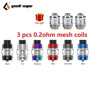 

Free Coil! Original Geekvape Alpha Subohm Tank 2ml/4ml Capacity with Innovative MeshMellow Coil 25mm Tank Vape Tank VS Manta RTA