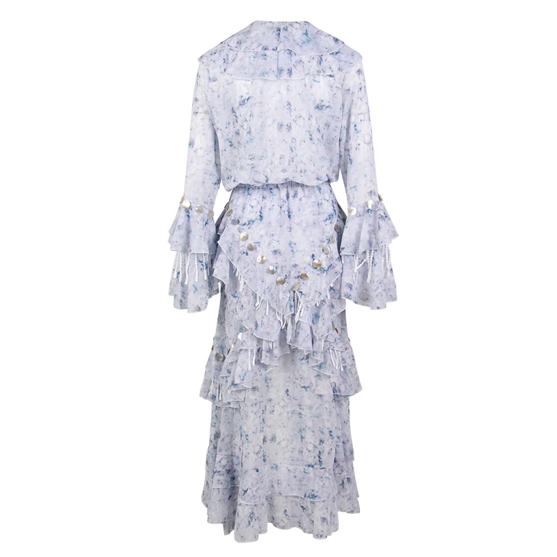 Big Promo s6vQj GALCAUR Summer Sequin Patchwork Dresses For Women V Neck Flare Long Sleeve Ruffles A Line Party Dress Female Fashion New 2019 Big Promo s6vQj GALCAUR Summer Sequin Patchwork Dresses For Women V Neck Flare Long Sleeve Ruffles A Line Party Dress Female Fashion New 2019