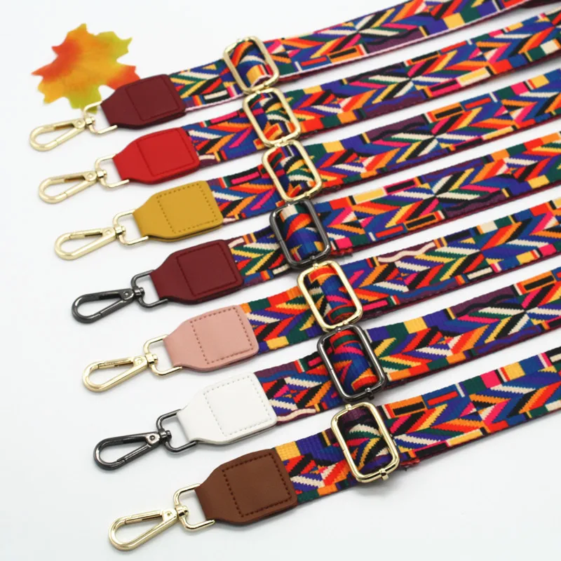 Bag Straps Colorful Shoulder Belts Replacement Detachable Handbag Handle Belts Bands with Buckle Bag DIY Accessories KZ151354