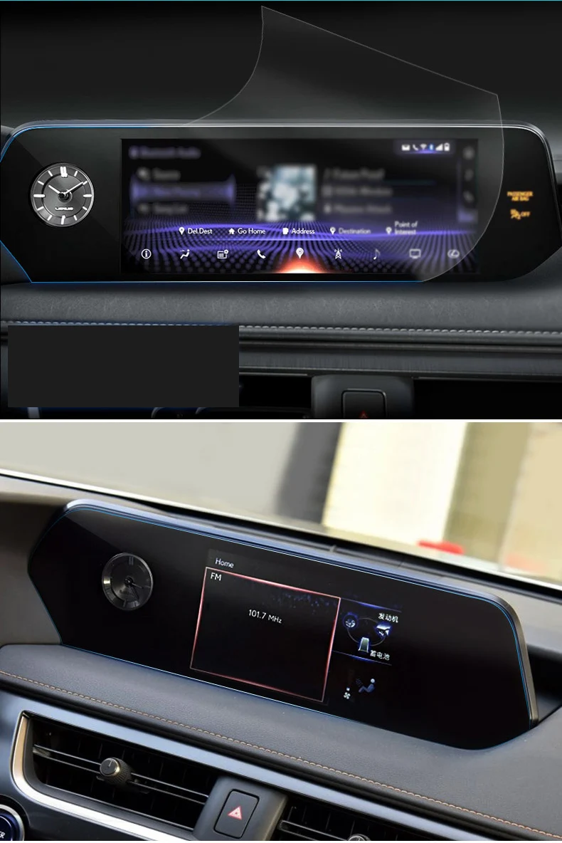 Защитная пленка для экрана автомобиля, gps навигация, lcd, закаленная пленка, украшение, автомобильные аксессуары для Lexus UX200 UX250h UX260h