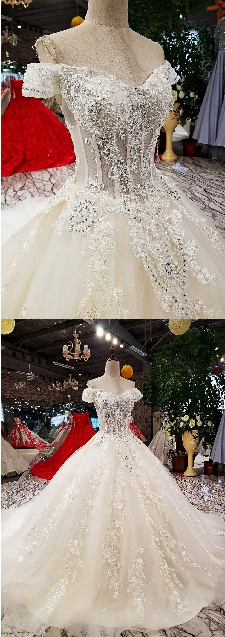 AIJINGYU Sexy Wedding Dresses Short Gown Bridal Lace Organza Cheap Off White Second Marriage Gowns Designer Wedding Dress tea length wedding dress