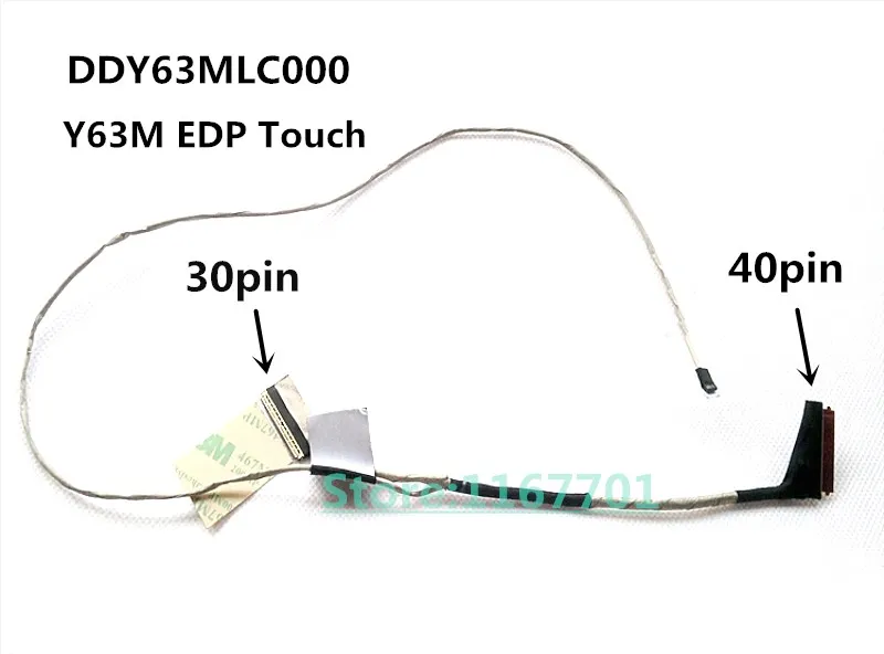 Новый оригинальный ноутбук/ноутбук lcd/светодиодный/LVDS аудио экран кабель для hp Envy 15U 15-U 15U-483CL Y63M DDY63MLC000 EDP сенсорный 30pin