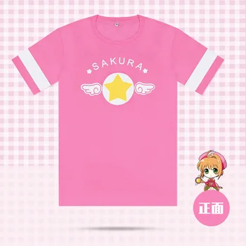 

Anime T-shirt Card Captor Cosplay short-sleeved round neck men women summer Full-color T-shirt