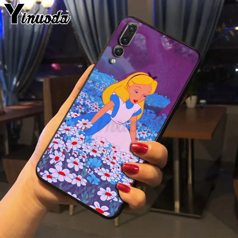 Аксессуары для телефонов Чехол huawei P20pro mate10lite p10plus honor 20 8x 7A nova3i funda Alice In Wonderland в