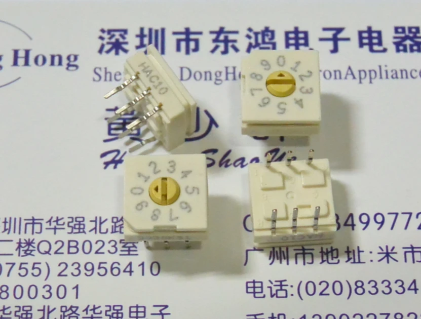 

5PCS/LOT GRAYHILL 0-9/10 8421C rotary dial code encoding switch 94HAC10 switch 3:3