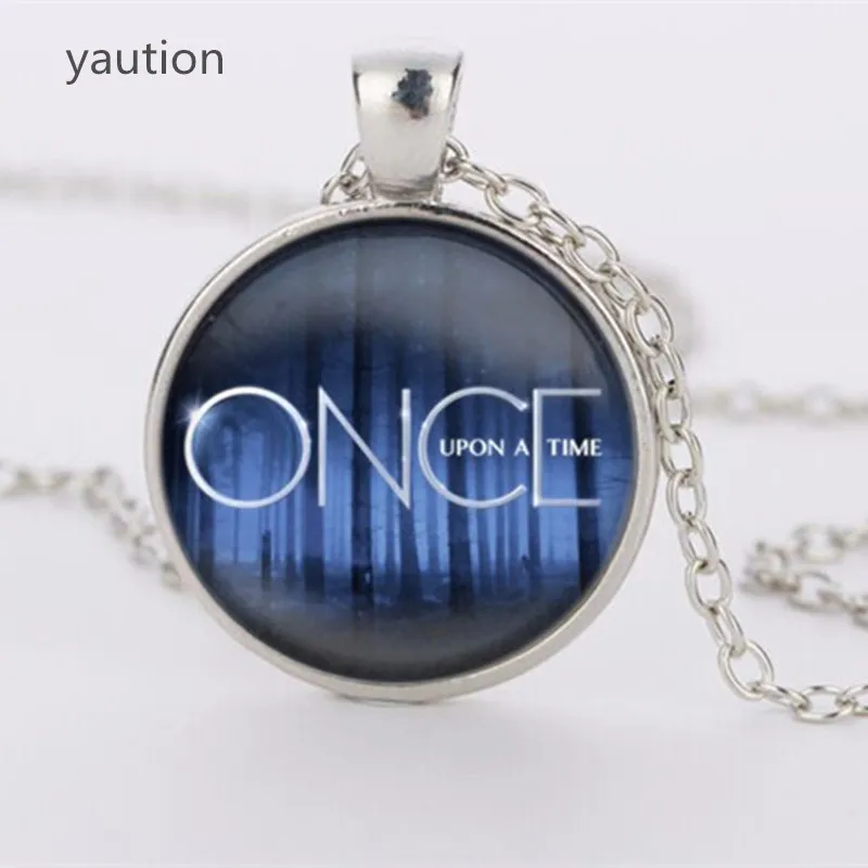Стеклянная подвеска Once upon a time ожерелье из фильма винтажное чокер бижутерия
