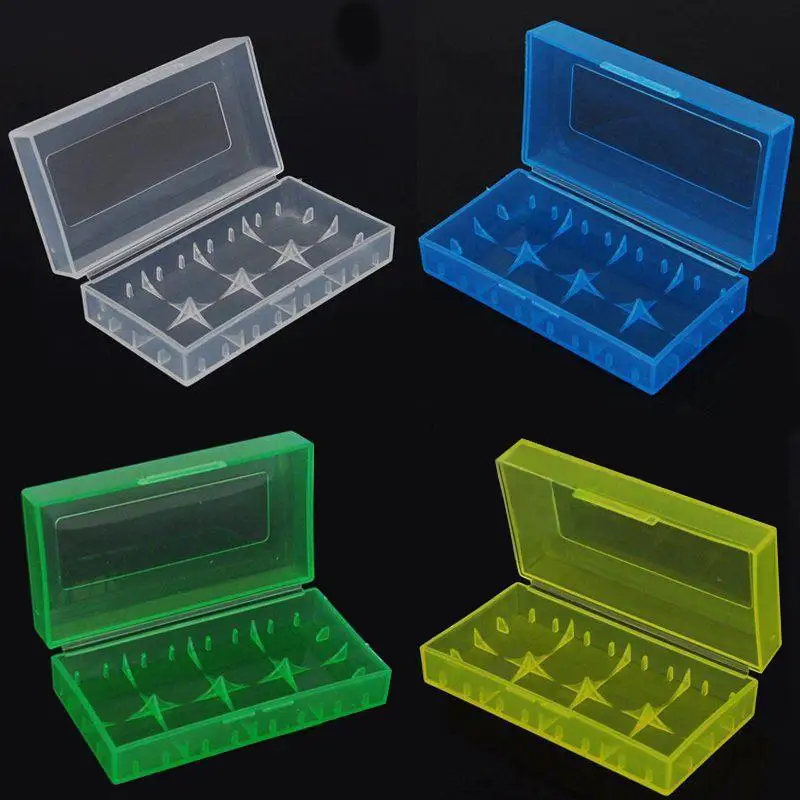 

5 colors waterproof Plastic Battery Storage Box Battery receive a case Battery Case Box Holder For 2x18650 or 4x16340 Battery