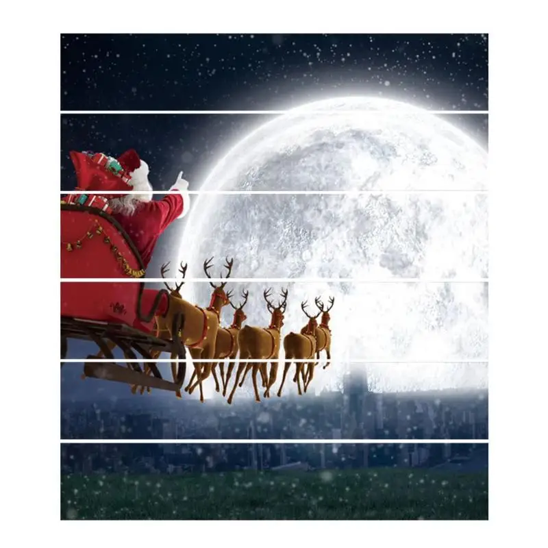6 шт./компл. Водонепроницаемый ПВХ стены наклейки лестницы Снеговик Санта Клаус Рождественский пол лестница наклейки на Рождество, украшение для дома - Цвет: 11