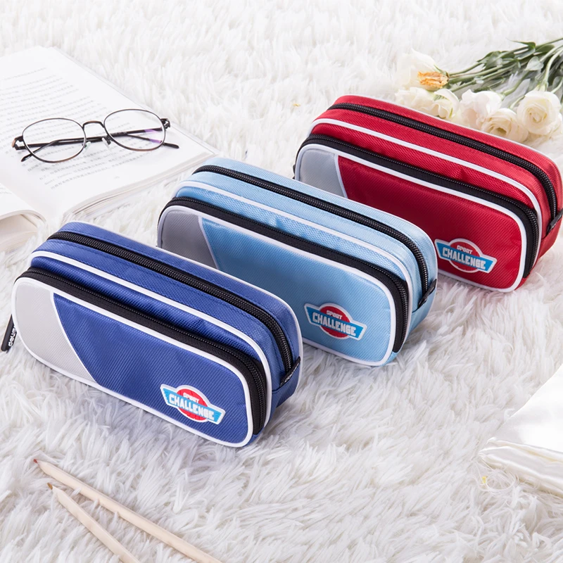 Deli Brand Large Capacity school pencil case Bag Girls boys pencil box