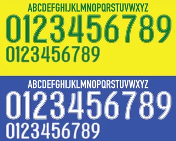 

2006 Brazil Nameset Ronaldo Ronaldinho Adriano Kaka Nameset Can Customize Nameset Diy Custom Any Name Number Printing