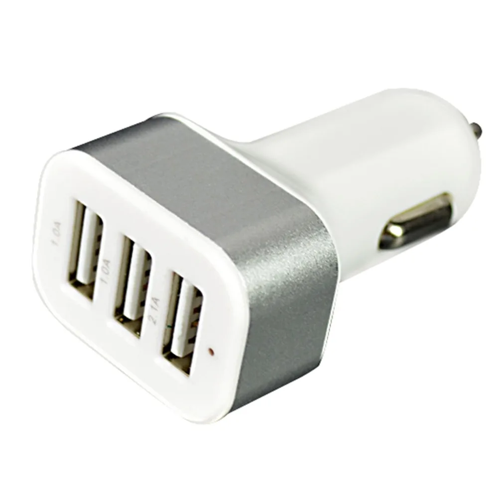 Universal USB Car Charger Adapter 5V 3 Port 1A 1A 2.1A For iPhone ipad
