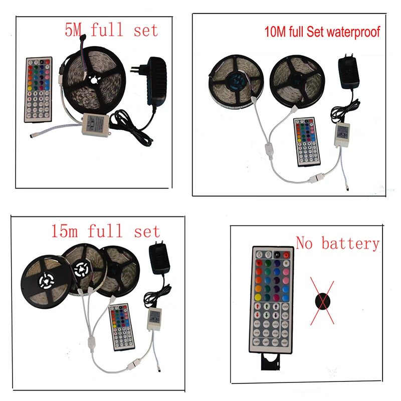 BO светодиодный ENGYE SMD5050 RGB светодиодный свет прокладки Водонепроницаемый 5 M 10 м 15 м гибкая лента + ИК-пульта дистанционного управления и