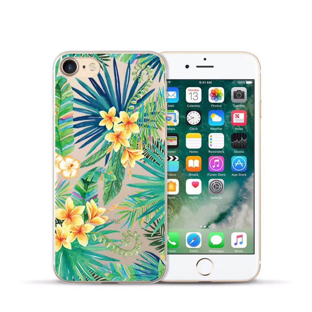 Arvin Case FOR Iphone 7 Soft Clear Protective TPU Back Cover FOR 5 5S 6 sPlus X XS Max XR Painting Silicon Cover FOR Iphone 6s (12)