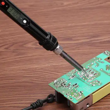 

AC220V 80W Professional Soldering Iron LCD Digital Temperature Adjustable Electric Soldering Iron Mini Soldering Station
