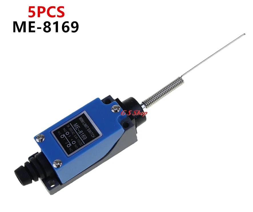 

5PCS ME-8169 limit form switch Rotary Adjustable Roller Lever Arm Mini Limit Switch Mini