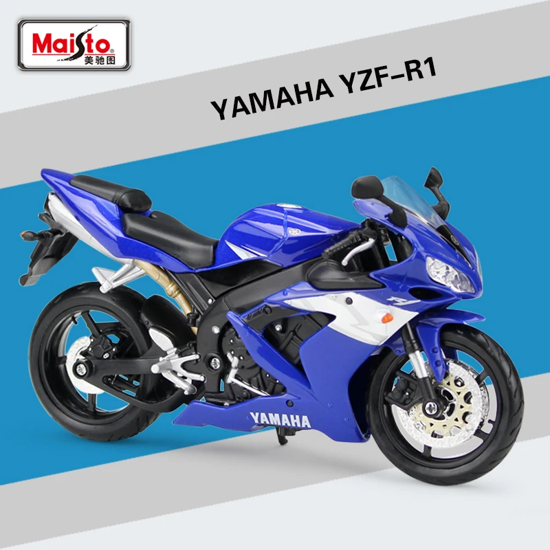 Maisto 1:12 Yamaha Суперкросс YZF R1 металл литья под давлением модель спортивные к рулю